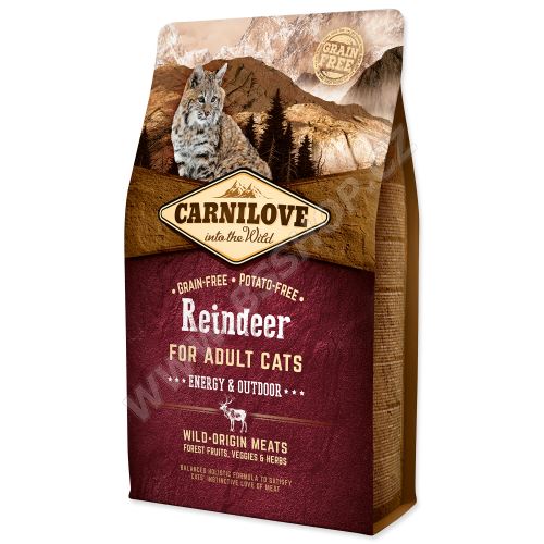 Carnilove Reindeer Adult Cats Energy and Outdoor 2kg