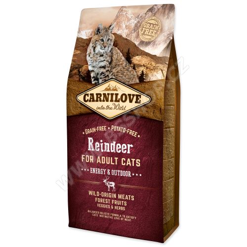 Carnilove Reindeer Adult Cats Energy and Outdoor 6kg