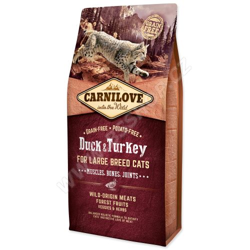 Carnilove Duck and Turkey Large Breed Cats Muscles, Bones, Joints 6kg
