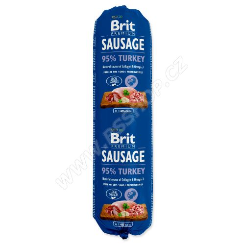 Salám BRIT Premium Sausage Turkey 800g