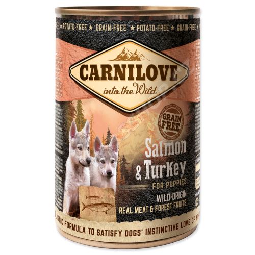 CARNILOVE Wild Meat Salmon & Turkey for Puppies 400g