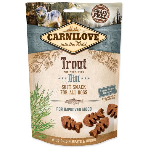 CARNILOVE Dog Semi Moist Snack Trout enriched with Dill 200g