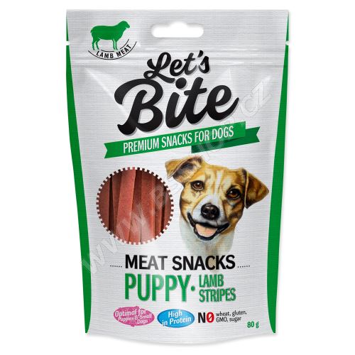 BRIT Let´s Bite Meat Snacks. Puppy Lamb Stripes 80g