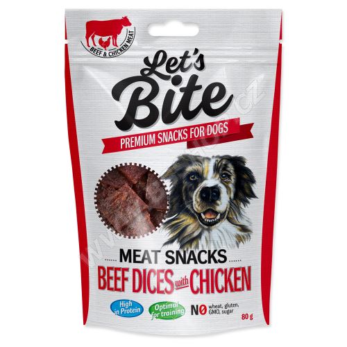 BRIT Let´s Bite Meat Snacks Beef Dices with Chicken 80g