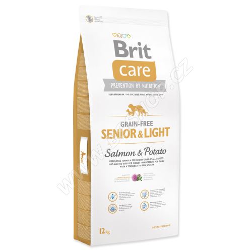 Brit Care Dog Grain-free Senior & Light Salmon & Potato 12kg