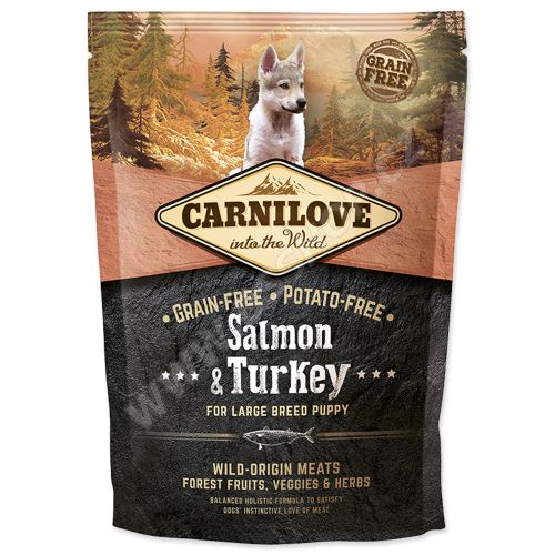 CARNILOVE Salmon & Turkey for Large Breed Puppy 1,5kg