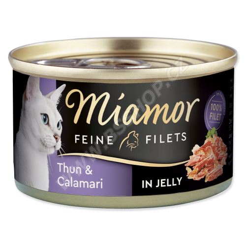 Konzerva MIAMOR Feine Filets tuňák + kalamáry v želé 100g