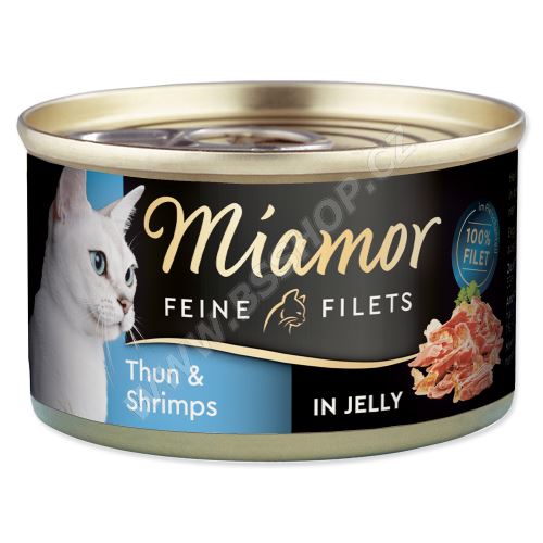 Konzerva MIAMOR Feine Filets tuňák + krevety v želé 100g
