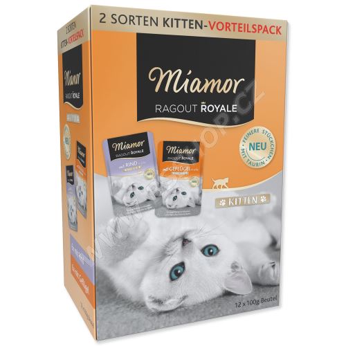 Kapsičky MIAMOR Ragout Royale Kitten multipack v želé 1200g