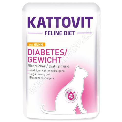 Kapsička KATTOVIT Diabetes kuře 85g