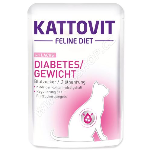 Kapsička KATTOVIT Diabetes losos 85g