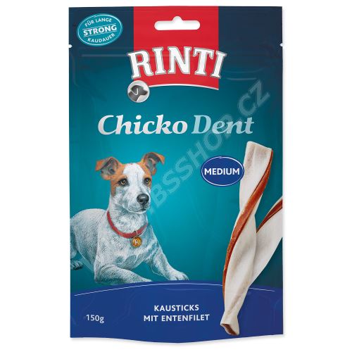 Pochoutka RINTI Extra Chicko Dent Medium kachna 150g