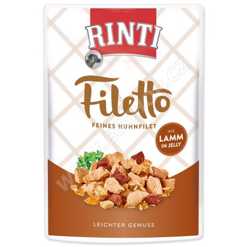 Kapsička RINTI Filetto kuře + jehně v želé 100g
