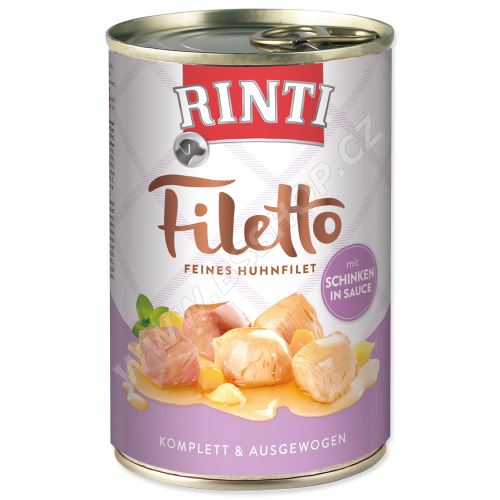 Konzerva RINTI Filetto kuře + šunka ve šťávě 420g