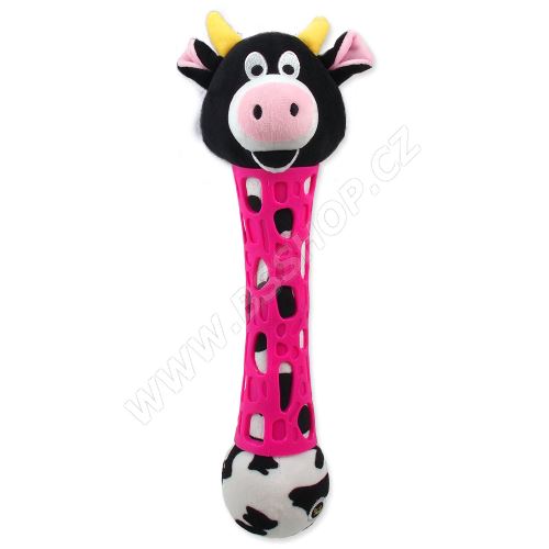 Hračka BeFUN TPR+plyš kráva puppy39 cm