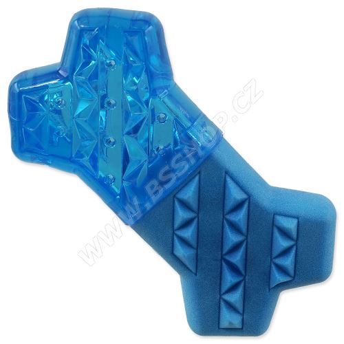 Hračka DOG FANTASY Kost chladící modrá 13,5x7,4x3,8cm