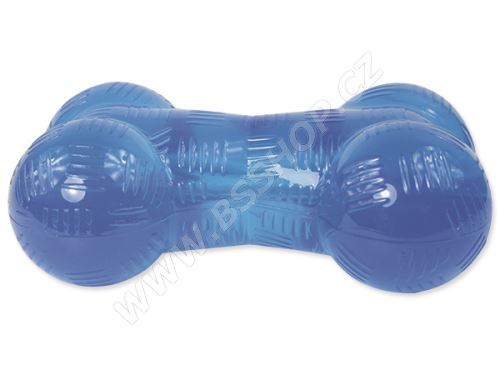 Hračka DOG FANTASY kost guma modrá 16,5cm