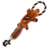 Hračka DOG FANTASY Skinneeez s provazem liška 35cm Hračka DOG FANTASY Skinneeez s provazem liška 35cm