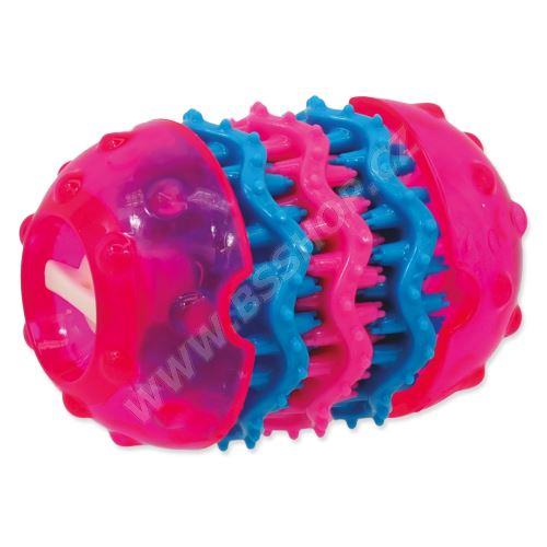 Hračka DOG FANTASY TPR Dental růžová 9,8cm