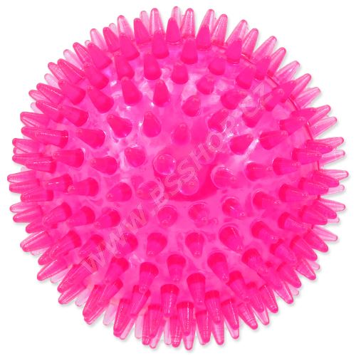 Hračka DOG FANTASY míček pískací růžový 10cm