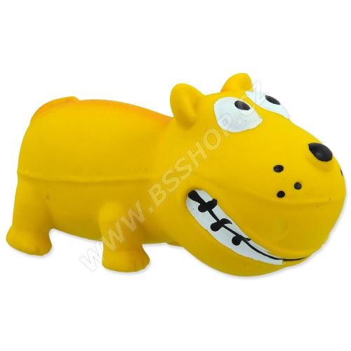 Hračka DOG FANTASY Latex Mini Pes žlutý se zvukem 9cm