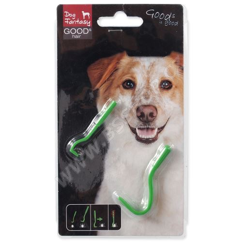 Háček na klíšťata DOG FANTASY plastový 2 velikosti
