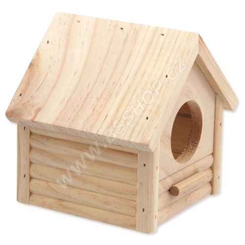 Domek SMALL ANIMAL Budka dřevěný 12x12x13,5cm