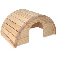 Domek SMALL ANIMAL Půlkruh dřevěný 31x20x15,5cm