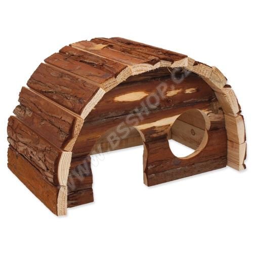 Domek SMALL ANIMAL Hobit dřevěný 25x16x15cm