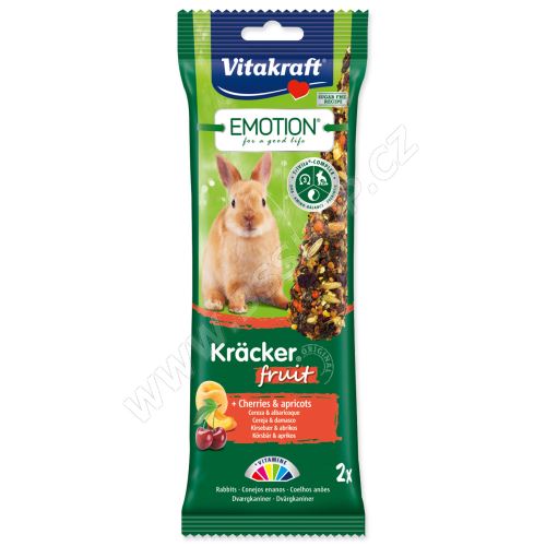 Tyčinky VITAKRAFT Emotion Kracker ovocné pro králíky 112g