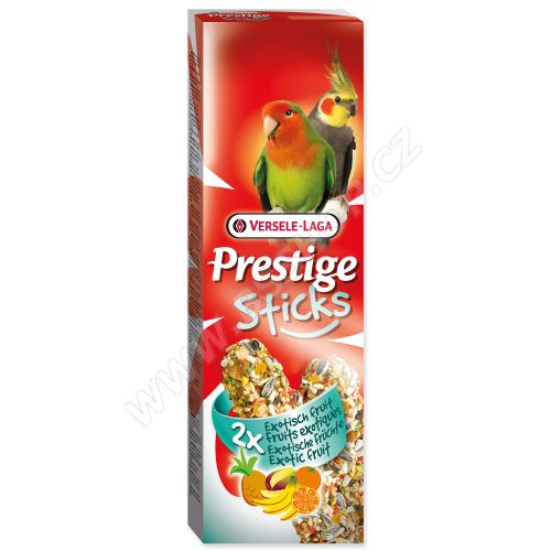 Tyčinky VERSELE-LAGA Prestige exotické ovoce pro střední papoušky 140g