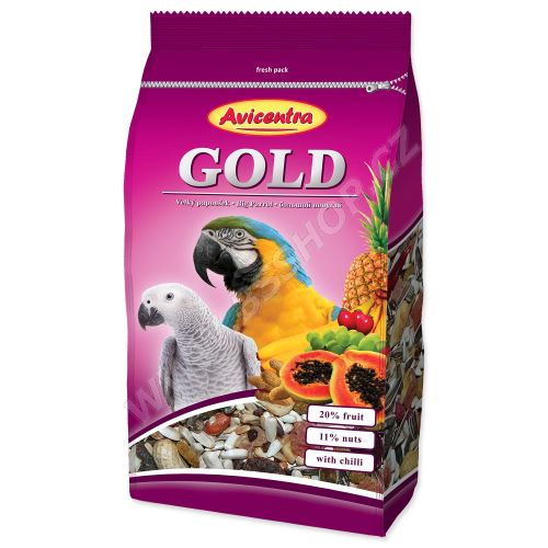 Krmivo AVICENTRA Gold pro velké papoušky 850g