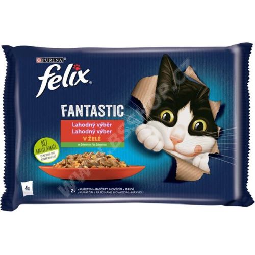 Felix Fantastic lahodný výběr se zeleninou 4x85g