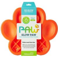 PetDreamHouse zpomalovací miska Paw Slow Feeder – oranžová