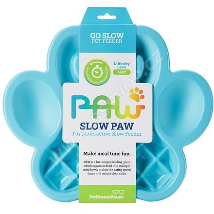 PetDreamHouse zpomalovací miska Paw Slow Feeder – modrá