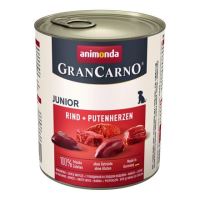 Konzerva ANIMONDA Gran Carno Junior hovězí + krůtí srdce 800g