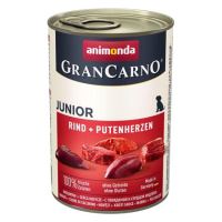 Konzerva ANIMONDA Gran Carno Junior hovězí + krůtí srdce 400g
